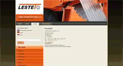 Desktop Screenshot of lestet.cz